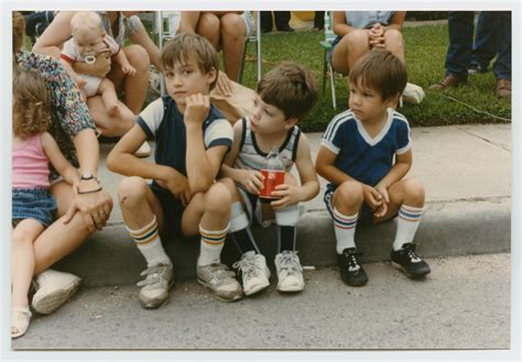 How great would this look sitting on the counter or near a coffee station. Children Sitting on a Curb - The Portal to Texas History