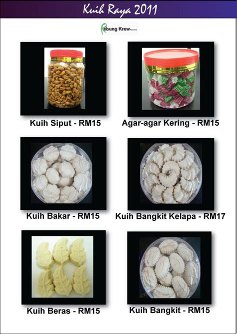 Sakit kepala memikirkan hasil x menjadi? Kuih Raya 2018: Katalog Kuih Raya 2011 Terkini