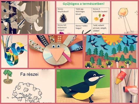 Sok témát kínál az alkalom, a természet megismerésétől, az egyes fajok jellegzetességeinek tudatosításán át, a… Madarak és fák napja | School crafts, Crafts, Clarita