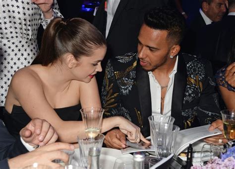 Hamilton met the hungarian model at the cannes film festival. Palvin Barbara Es Lewis Hamilton