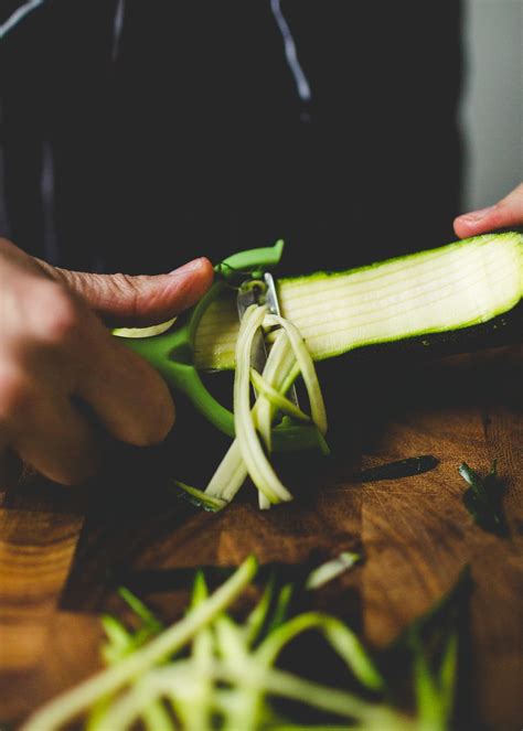 Cut off the top of your carrot and set aside. The Best Tool for Vegetable Ribbons: A Julienne Peeler | Kitchn