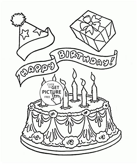 May this birthday be different from the rest of your special days in. Happy Birthday Party Card coloring page for kids, holiday ...