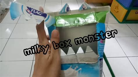 Untuk bagian dalam atau liner, saya menggunakan kain. Diy mainan Monster dari Kotak Susu - YouTube