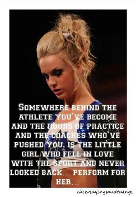 Whether competing against someone else or simply looking to beat your last record, the added pressure of competition can create diamonds. Perform for her | Cheerleading quotes, Cheer quotes, Competitive cheer