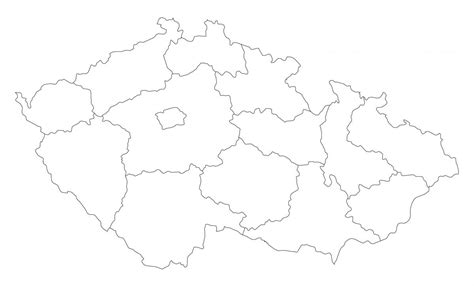 Ta det bara lugnt och njut av det vackra landskapet. Tjeckiska republiken karta vektor - tjeckien vektor map ...