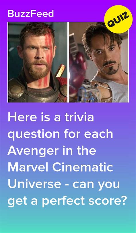 Mar 20, 2020 · the 20 toughest marvel cinematic universe trivia questions. This Marvel Trivia Quiz Gets Harder With Each Question ...