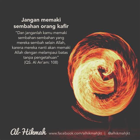 Jangan memaki sembahan orang kafir | Foto Dakwah