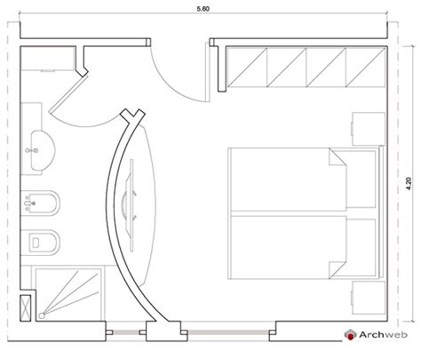 File di qualità in libreria 2d con ante sottostanti. Master bedroom - Bedroom Autocad drawings