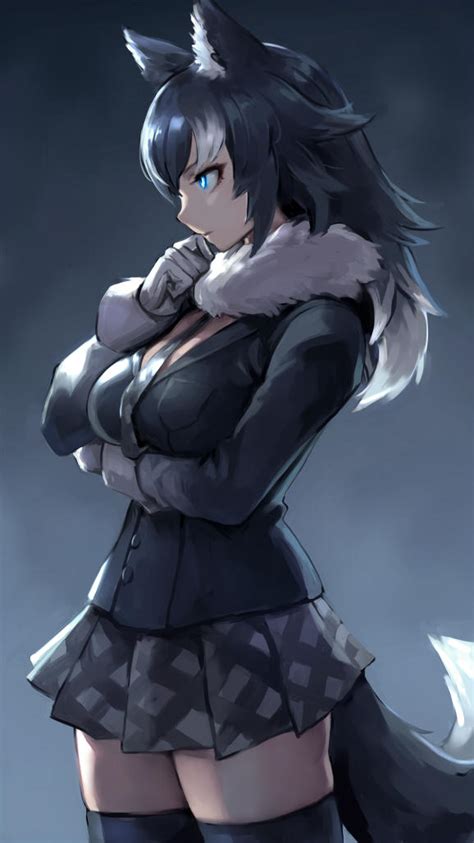 Find the best black anime wallpaper on getwallpapers. Grey Wolf by oopartz | Kemono Friends | Know Your Meme