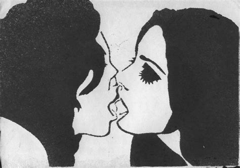 Draw two oval shapes that slightly overlap for the forehead outlines. kissing girls by SHVEPSEG on DeviantArt