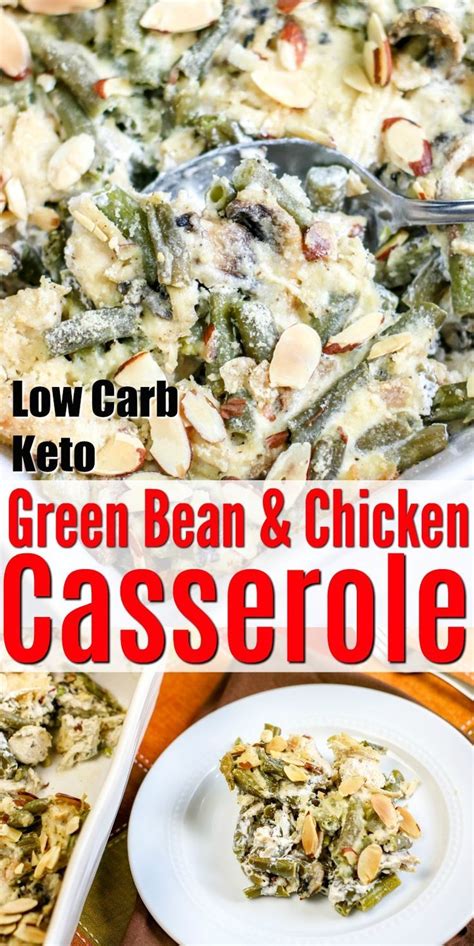 If you prep the riced cauliflower in advance, this recipe is a cinch and even if you don't it's still super easy! Low Carb Green Bean & Chicken Casserole - Easy low carb ...