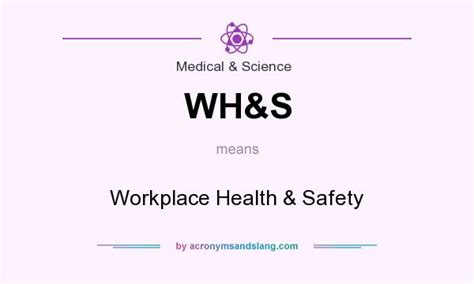 Safety officers conduct routine workplace safety inspections to identify potential hazards, along with observing workers to ensure they're following safety procedures while on the job. What does WH&S mean? - Definition of WH&S - WH&S stands ...