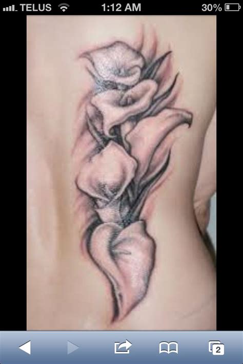 There are different meanings of a lily flower tattoo that depends on the context it is presented into. Calla Lily tattoo | Calla lily tattoos, Lily tattoo, Lily ...