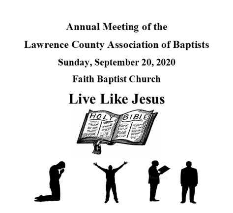 Lawrence County Association of Baptists - Serving Christ by serving the churches of Lawrence County