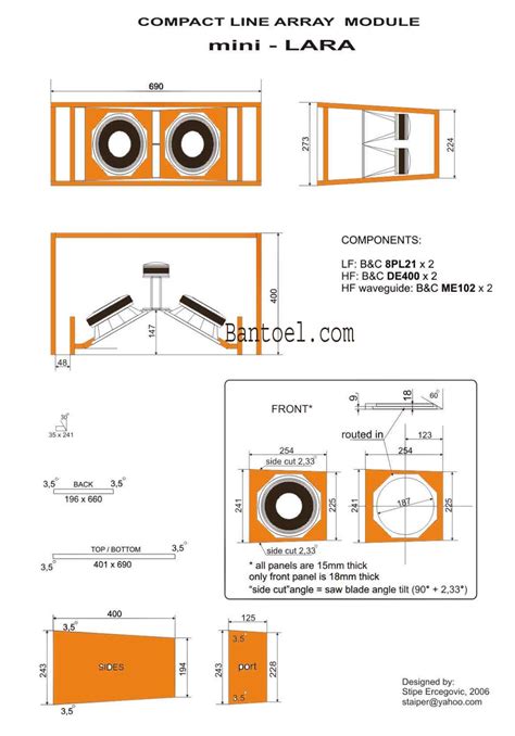 Berikut ukuran box line araay 4 inch yang di buat untuk sound system miniatur #skemaboxlinearaay4inch#boxminiatursound#. Skema Box Speaker Miniatur Sound System