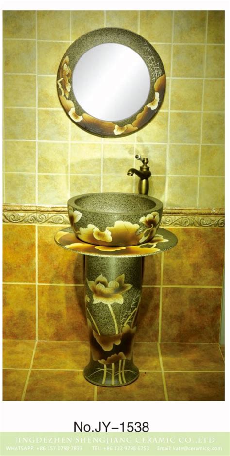 My diy wash basin support using waste pvc pipes. Bathroom fancy imitate marble ceramic with hand painted ...