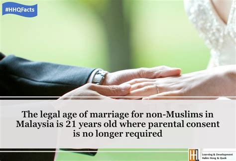 The age of majority is the threshold of adulthood as it is conceptualized (and recognized or declared) in law. #HHQFacts - Legal age of marriage for non-Muslims in ...