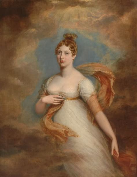 During her lifetime, charlotte was second in the line of succession to the british throne after her father. 1818 Posthumous portrait of Princecss Charlotte by George ...