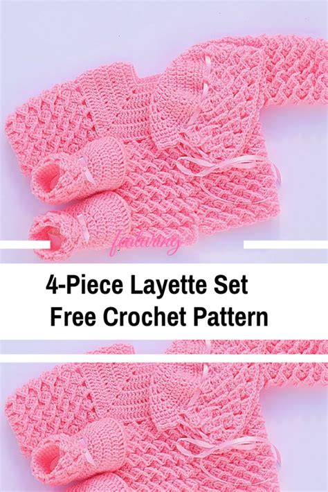 Aug 10, 2019 · these tiny projects are quick to crochet and they make wonderful gifts that mom and baby will enjoy. Very Easy 4-Piece Baby Layette Set