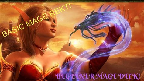 Introduces haste, flying, first strike/double strike, sacrifice costs, direct damage, costs, gain control, end step, exile. Beginner Mage Deck-how to play beginner mage Hearthstone ...