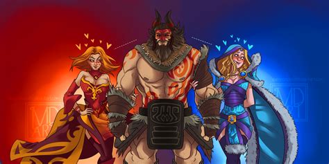 Boost your dota 2's gameplay. ~Lina ~Beastmaster ~Crystal Maiden ~Dota 2 ~By QueenSnow ...