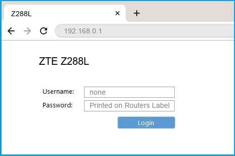 Zte executive, lu qianhao, made a post on weibo that hints at a 20gb ram phone from the manufacturer. 192.168.0.1 - ZTE Z288L Router login and password
