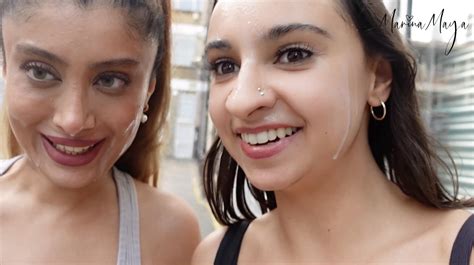 Walking around in Central London with cum on our faces flashing our tits in public with Hailey