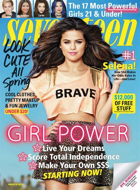 Discover your favorite seventeen beauty products and learn more makeup tips that reflect the new fashion trends. SELENA GOMEZ in Seventeen Magazine, March 2014 Issue - HawtCelebs