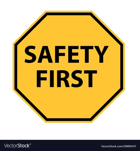 Occupational safety and health logo graphics, design, logo, construction png. Safety first logo on white background safety Vector Image