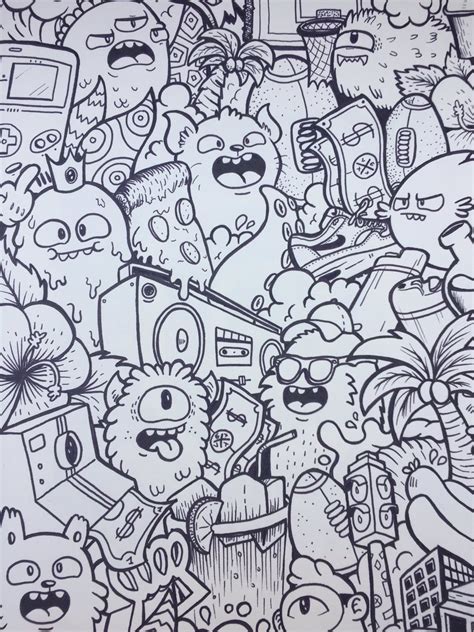 Discover (and save!) your own pins on pinterest Doodle Art Vexx Black And White - Journeyman Coloring