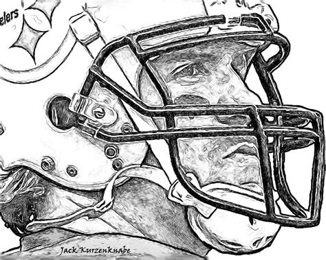 Steelers coloring page pittsburgh steelers coloring pages. Nfl Football Player Drawing at GetDrawings | Free download