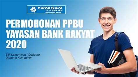 Yayasan bank rakyat (ybr) telah ditubuhkan selepas cadangan untuk mendirikan satu dana pendidikan oleh bank rakyat diluluskan semasa mesyuarat agung tahunan bank pada 11 jun 2005 di pusat dagangan dunia putra. Mohon Segera! Pembiayaan Pendidikan Boleh Ubah (PPBU ...