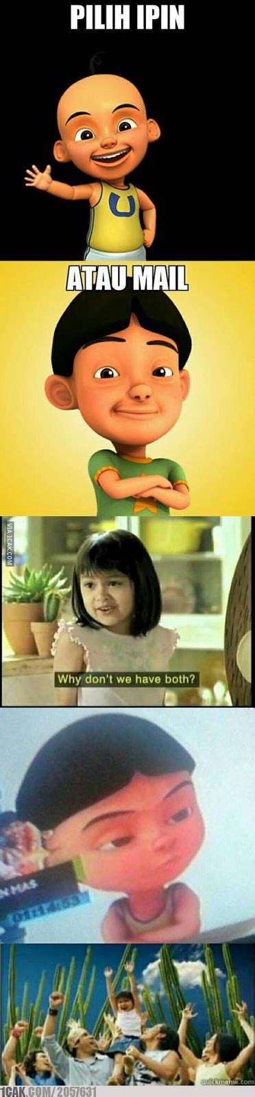 Upin & ipin merupakan keluaran sampingan bagi filem geng: 10 Meme 'Upin Ipin' Ini Bikin Adem Hubungan Indonesia ...