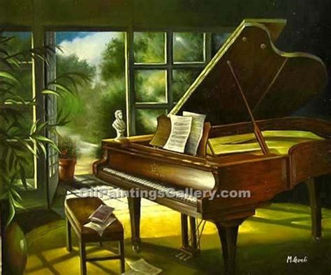 Shop for piano paintings & piano painting artworks at discount inc oil paintings, posters, canvas prints, more art on sale oil painting gallery. Piano Concerto (Painting ID: SL-1123-KA)