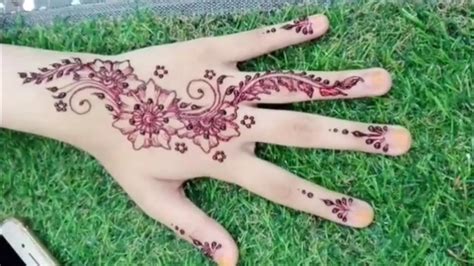 Henna art simple untuk pernikahan motif batik. Henna Tangan Simple (henna adiba) - YouTube