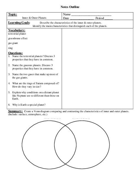 The shaded area of figure is 5. 33 The Inner Planets Worksheet Answers - Free Worksheet ...