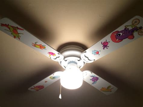 Menards® offers a variety of ceiling fans in numerous finishes and colors for any room. Wall decals from Dollar Tree on a plain white ceiling fan ...