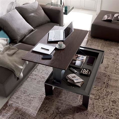 It turns into a dining table. Ozzio Metrino T062 | Wooden Coffee Table | Living Room ...