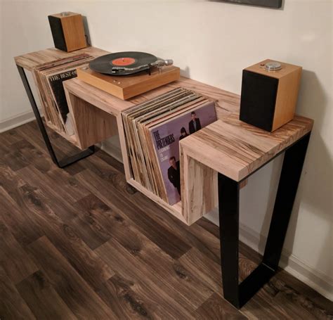 Vinyl record storage cabinet plans home decor diy player stand. How to Make a DIY Record Player Stand (Woodworking Guide) - Cluttter in 2020 | Woodworking ...