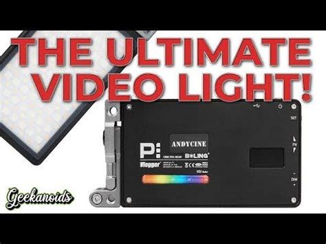 Andycine boiling p1 rgb video light on amazon: ANDYCINE P1 RGB Video Light Review | Video lighting ...