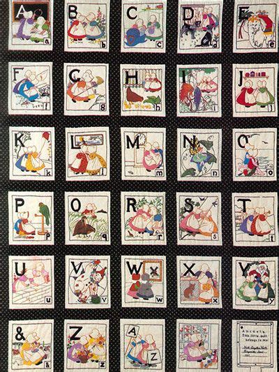 In this quilting quickly quilting video tutorial, the fons & porter staff show you how to put together variations that make up the quilt, . The Sunbonnet Alphabet Quilt | Alphabet quilt, Quilting needle, Quilts