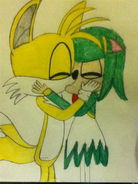 Surprise kiss (tails and cosmo) by erosmilestailsprower on deviantart these pictures of this page are about:tails x. Tails X Cosmo Happy Kiss by tailsthefoxlover715 on DeviantArt