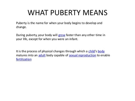 The cognitive changes that become obvious during puberty continue on into young adulthood. PUBERTY--------Bonny island