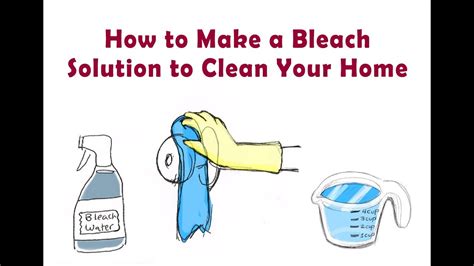 Knowledge of chemicals used in the process is usually the thing to provide comfort in going for it on your own. How to Make a Bleach-Water Solution to Disinfect Your Home ...