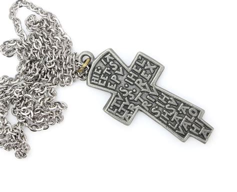 Buy wooden memorial crosses, crosses for graves for sale. Vintage King Arthur's Burial Cross Pendant Necklace ...