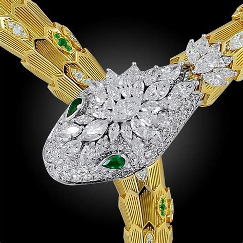 Research our price guide with auction results on 119 items from $83 to $192,000. Bulgari Diamond and Emerald Eyes Serpenti Necklace For ...