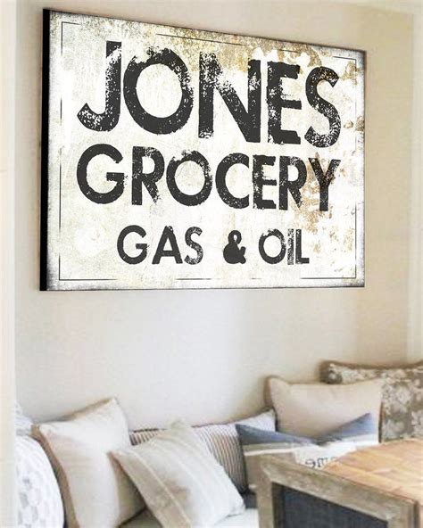 Pinterest is the most popular source for home decor inspiration. Family Name Sign Homestead Sign - Farmhouse Decor Wall Art Canvas Prints | Family Name Signs ...