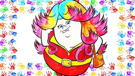 Ugly bridget from bergens trolls coloring. Coloring Pages Trolls! Bridget Coloring Book Kids Fun Art ...