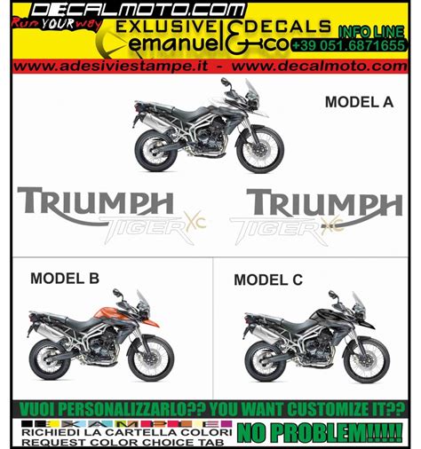 The triumph tiger 800xc model is a allround bike manufactured by triumph. Adesivo TIGER 800 XC 2011 2012