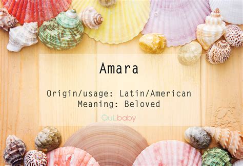 Amber alerts also serve as deterrents to those who would prey upon our children. The name Amara is a Latin/American baby name. In Latin ...